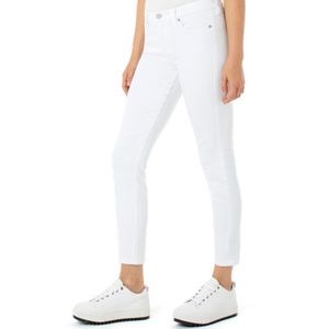 LIVERPOOL Jeans Company The Crop Abby Ankle White Skinny Jeans SZ 6